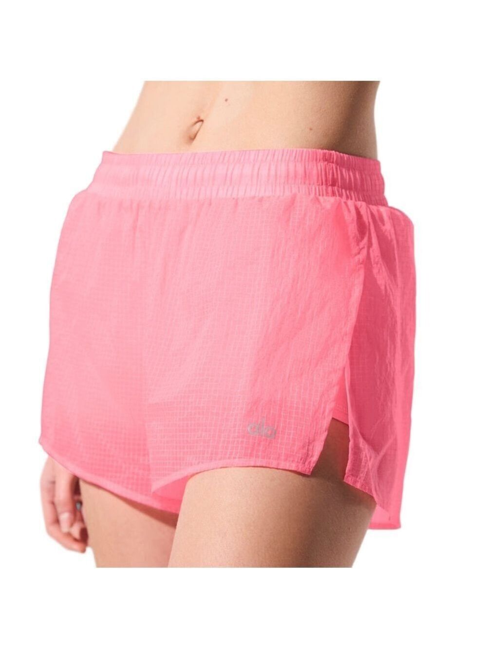 Alo Yoga Neon Bubblegum Pink Game Time high waisted Shorts